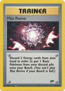 Carta Max Revive (117/132) do set Gym Challenge — Pokémon TCG | Bynx