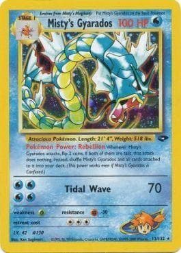 Carta Misty's Gyarados (13/132) do set Gym Challenge — Pokémon TCG | Bynx