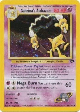 Carta Sabrina's Alakazam (16/132) do set Gym Challenge — Pokémon TCG | Bynx