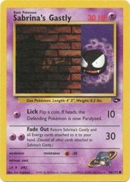 Carta Sabrina's Gastly (96/132) do set Gym Challenge — Pokémon TCG | Bynx