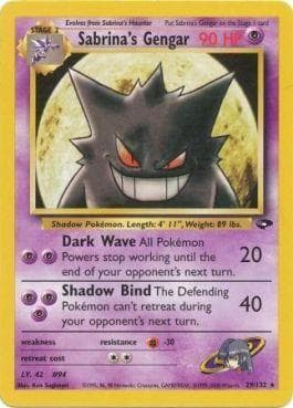 Carta Sabrina's Gengar (29/132) do set Gym Challenge — Pokémon TCG | Bynx