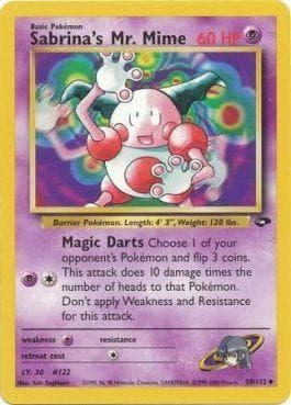 Carta Sabrina's Mr. Mime (59/132) do set Gym Challenge — Pokémon TCG | Bynx