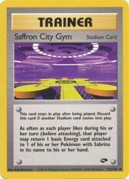 Carta Saffron City Gym (122/132) do set Gym Challenge — Pokémon TCG | Bynx