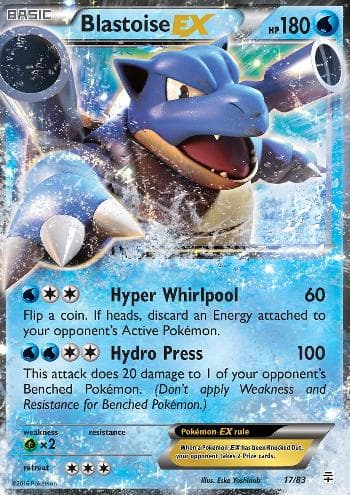 Carta Blastoise-EX (17/83) do set Gerações — Pokémon TCG | Bynx
