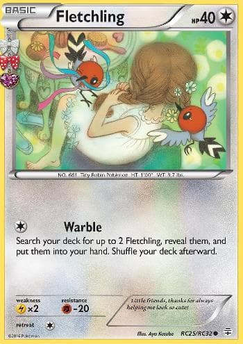 Carta Fletchling (RC25/83) do set Gerações — Pokémon TCG | Bynx