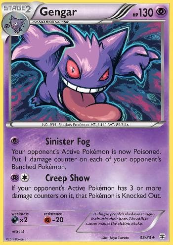 Carta Gengar (35/83) do set Gerações — Pokémon TCG | Bynx