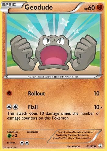 Carta Geodude (43/83) do set Gerações — Pokémon TCG | Bynx