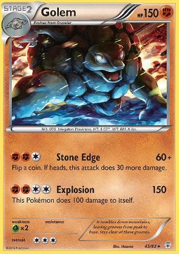 Carta Golem (45/83) do set Gerações — Pokémon TCG | Bynx