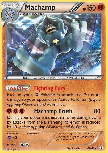 Carta Machamp (42/83) do set Gerações — Pokémon TCG | Bynx