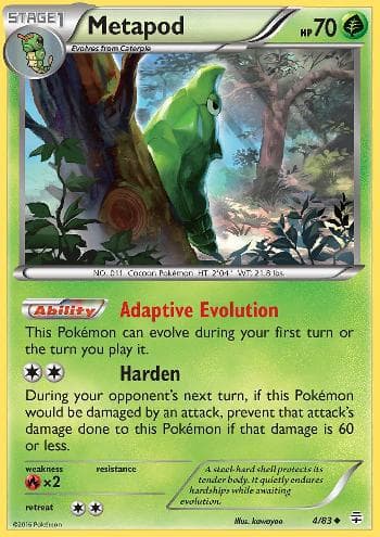 Carta Metapod (4/83) do set Gerações — Pokémon TCG | Bynx