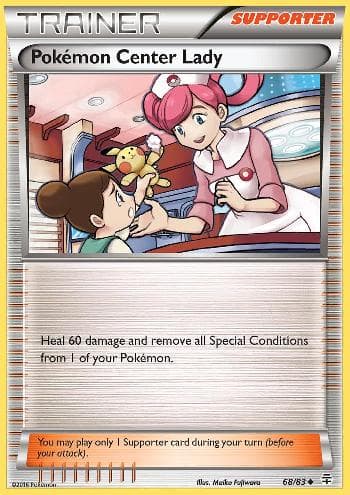 Carta Pokémon Center Lady (68/83) do set Gerações — Pokémon TCG | Bynx