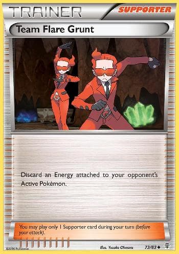 Carta Team Flare Grunt (73/83) do set Gerações — Pokémon TCG | Bynx