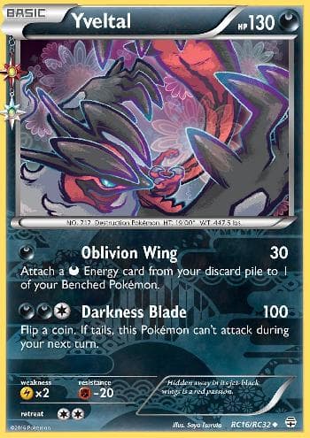 Carta Yveltal (RC16/83) do set Gerações — Pokémon TCG | Bynx