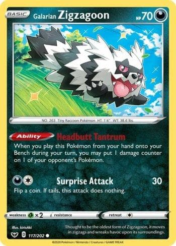 Carta Galarian Zigzagoon (117/027) do set Liga BR — GM25 — Pokémon TCG | Bynx