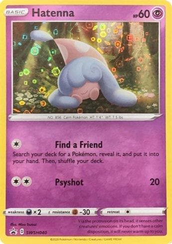 Carta Hatenna (SWSH040/027) do set Liga BR — GM25 — Pokémon TCG | Bynx