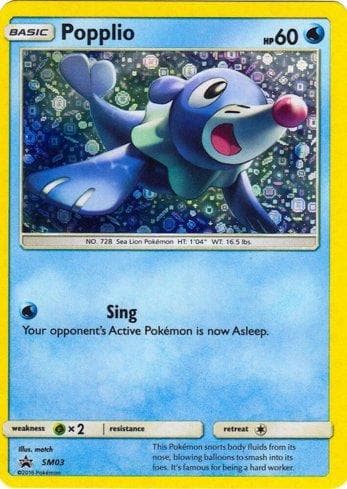 Carta Popplio (SM03/027) do set Liga BR — GM25 — Pokémon TCG | Bynx