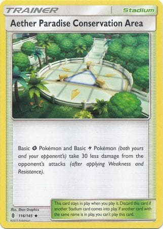 Carta Aether Paradise Conservation Area (116/145) do set Guardiões Ascendentes — Pokémon TCG | Bynx
