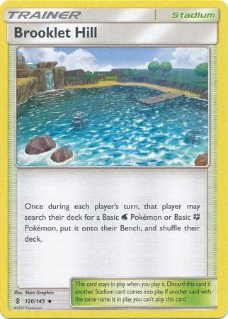 Carta Brooklet Hill (120/145) do set Guardiões Ascendentes — Pokémon TCG | Bynx