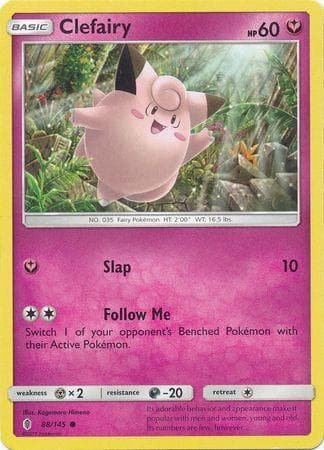 Carta Clefairy (88/145) do set Guardiões Ascendentes — Pokémon TCG | Bynx