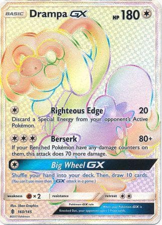 Carta Drampa-GX (160/145) do set Guardiões Ascendentes — Pokémon TCG | Bynx