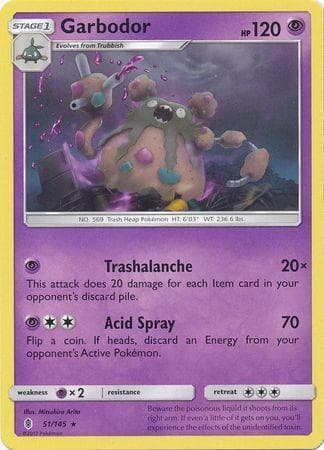 Carta Garbodor (51/145) do set Guardiões Ascendentes — Pokémon TCG | Bynx