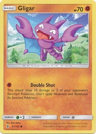 Carta Gligar (67/145) do set Guardiões Ascendentes — Pokémon TCG | Bynx