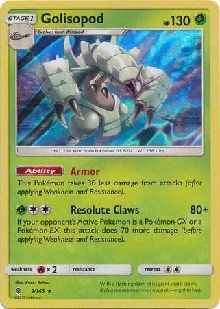 Carta Golisopod (9/145) do set Guardiões Ascendentes — Pokémon TCG | Bynx