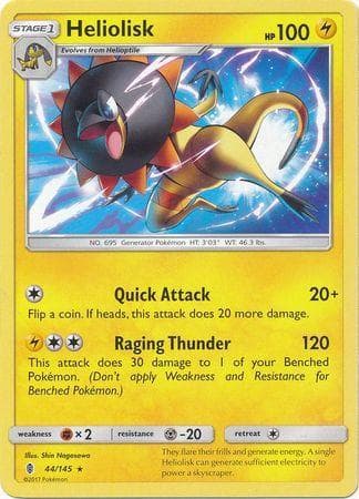 Carta Heliolisk (44/145) do set Guardiões Ascendentes — Pokémon TCG | Bynx