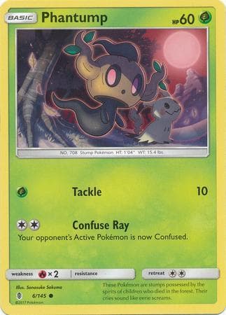 Carta Phantump (6/145) do set Guardiões Ascendentes — Pokémon TCG | Bynx