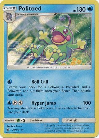 Carta Politoed (25/145) do set Guardiões Ascendentes — Pokémon TCG | Bynx