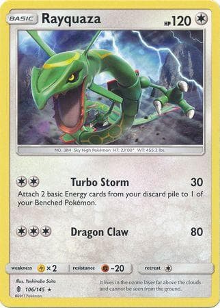 Carta Rayquaza (106/145) do set Guardiões Ascendentes — Pokémon TCG | Bynx