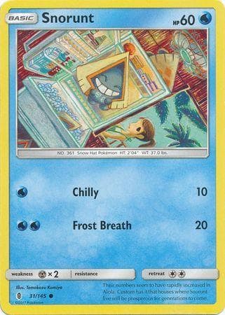 Carta Snorunt (31/145) do set Guardiões Ascendentes — Pokémon TCG | Bynx