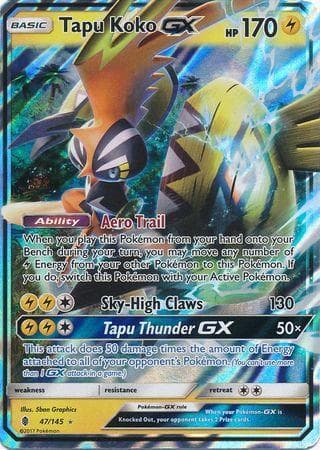 Tapu Koko-GX (47/145) — Guardiões Ascendentes