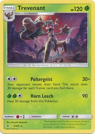 Carta Trevenant (7/145) do set Guardiões Ascendentes — Pokémon TCG | Bynx