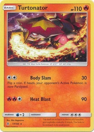 Carta Turtonator (17/145) do set Guardiões Ascendentes — Pokémon TCG | Bynx
