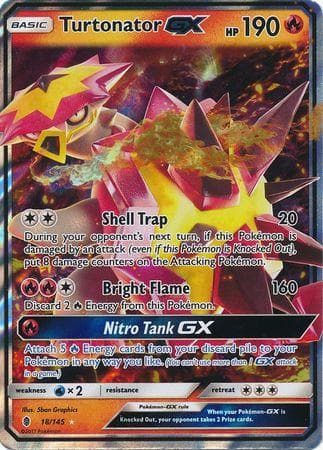 Carta Turtonator-GX (18/145) do set Guardiões Ascendentes — Pokémon TCG | Bynx