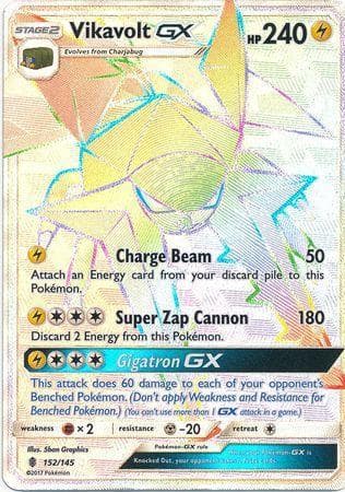 Carta Vikavolt-GX (152/145) do set Guardiões Ascendentes — Pokémon TCG | Bynx
