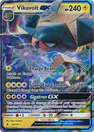 Carta Vikavolt-GX (45/145) do set Guardiões Ascendentes — Pokémon TCG | Bynx