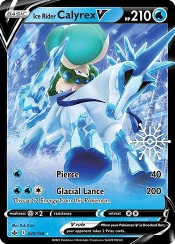 Carta Ice Rider Calyrex-V do set Liga BR — HC22 — Pokémon TCG | Bynx