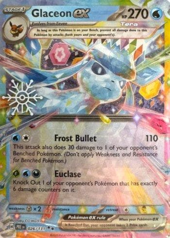 Carta Glaceon ex (026/008) do set Liga BR — HC25 — Pokémon TCG | Bynx