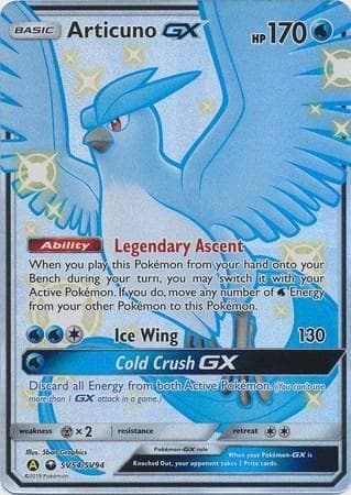 Carta Articuno-GX (SV54/68) do set Destinos Ocultos — Pokémon TCG | Bynx