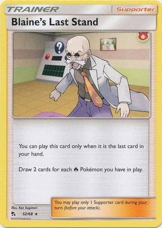 Carta Blaine's Last Stand (52/68) do set Destinos Ocultos — Pokémon TCG | Bynx