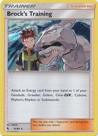 Carta Brock's Training (55/68) do set Destinos Ocultos — Pokémon TCG | Bynx