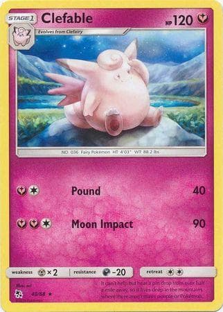 Carta Clefable (40/68) do set Destinos Ocultos — Pokémon TCG | Bynx