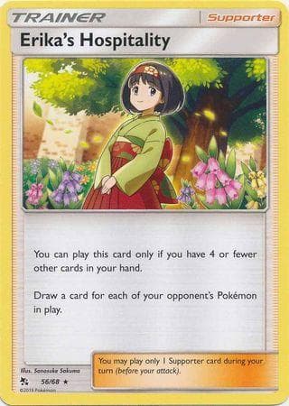 Carta Erika's Hospitality (56/68) do set Destinos Ocultos — Pokémon TCG | Bynx