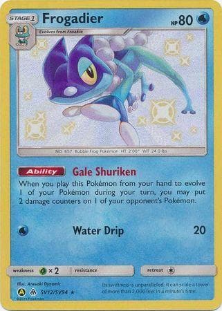 Carta Frogadier (SV12/68) do set Destinos Ocultos — Pokémon TCG | Bynx