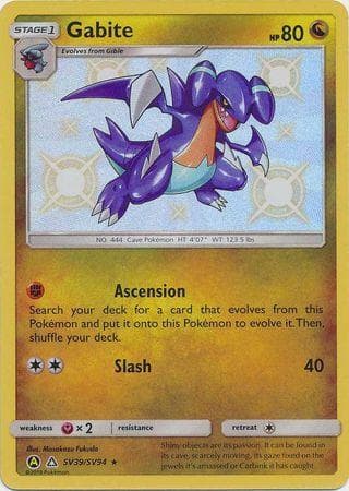 Carta Gabite (SV39/68) do set Destinos Ocultos — Pokémon TCG | Bynx