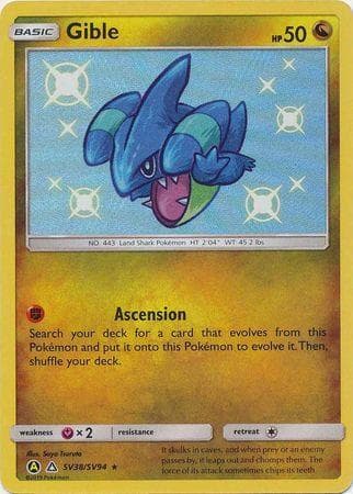 Carta Gible (SV38/68) do set Destinos Ocultos — Pokémon TCG | Bynx