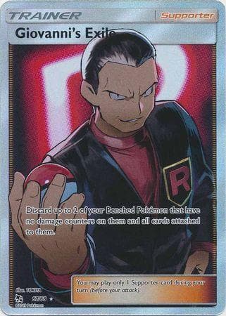 Carta Giovanni's Exile (67/68) do set Destinos Ocultos — Pokémon TCG | Bynx