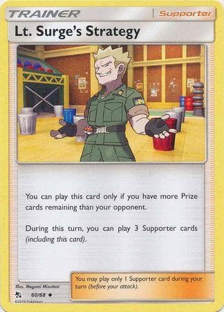 Carta Lt. Surge's Strategy (60/68) do set Destinos Ocultos — Pokémon TCG | Bynx